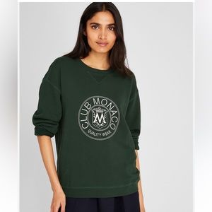 Hunter Green limited Edition Club Monaco Crest Sweater